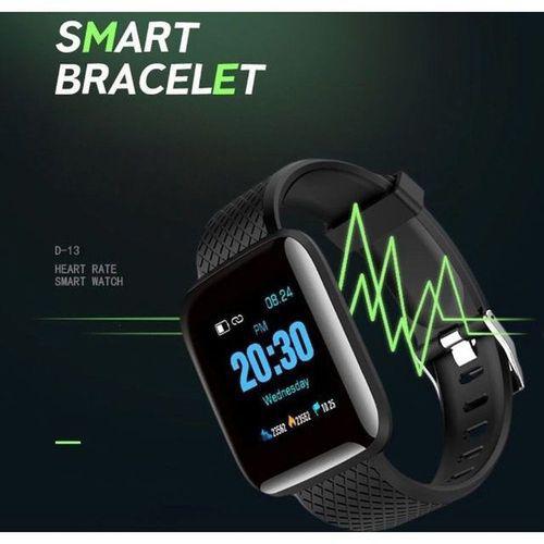 Relógio Inteligente Smartwatch D13 Android e IOS Preto - Smart Bracelet