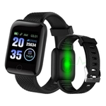 Relogio Inteligente Smartwatch D13 Preto Pedometro Multi-esportes Km Kcal Fc Pa Sono