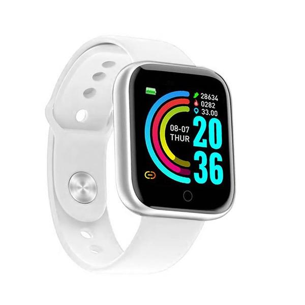 Relógio Inteligente Smartwatch D13 Pro Plus Pedômetro Multi-esportes Km Kcal Monitorador de Sono - Branco - D Smart