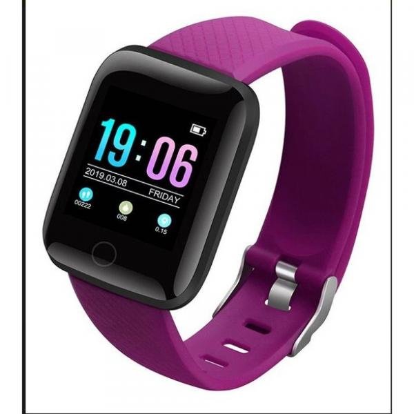 Relogio Inteligente Smartwatch D13 Roxo Pedometro Multi-esportes Km Kcal Fc Pa Sono - D Smart