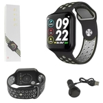 Relogio Inteligente Smartwatch F8 Bluetooth Preto e Cinza SMART BRACELET