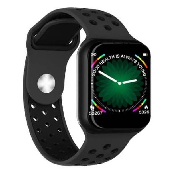 Relógio Inteligente SmartWatch F8 Monitor Cardíaco Monitor Sono Pressão Sangue IOS Android - Preto