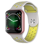 Relógio Inteligente SmartWatch F8 Monitor Cardíaco, Sono, Pressão iOS Android - Dourado/Cinza/Verde