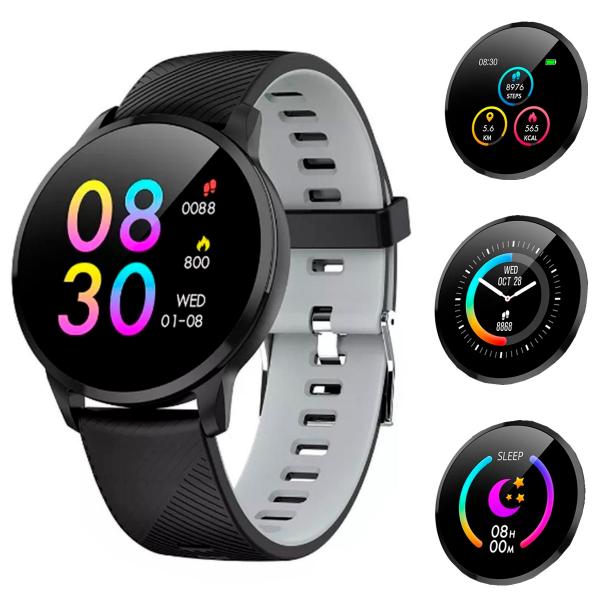 Relógio Inteligente Smartwatch Touch Screen Colmi Y16 Preto