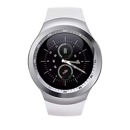 Relogio Inteligente Smartwatch Y1 C/Chip Bluetooth Redondo Branco - A1