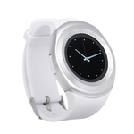 Relogio Inteligente Smartwatch Y1 c/Chip Bluetooth Redondo Branco