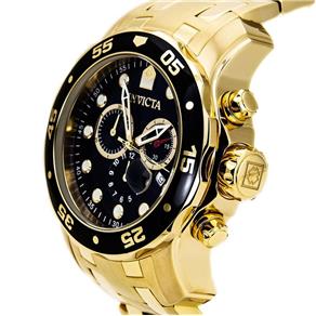 Relógio Invicta 0072 Men`S Pro Diver Gold