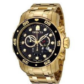 Relógio Invicta 0072 Pro Diver 48mm Banhado a Ouro 18k