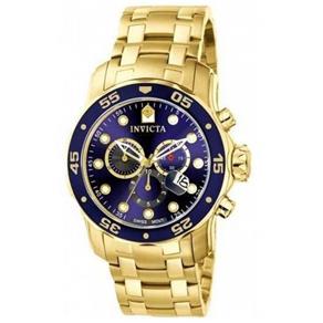 Relógio Invicta 0073 Pro Diver 48mm Banhado a Ouro 18k