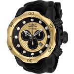 Relógio Invicta 20444 Masculino Venom Black & Gold Banhado a Ouro 18K com Cronógrafo