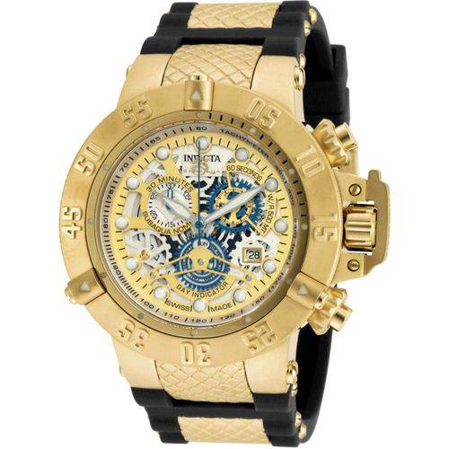 Relógio Invicta 18528 Subaqua Swiss Pulseira Borracha 50mm