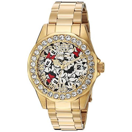 Relógio Invicta 24419 Feminino Banhado Ouro 18K Ed Especial Disney