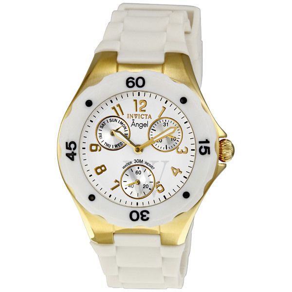 Relógio Invicta Angel Multi-Function 18K Gold Plated SS Case - 718 - Invicta