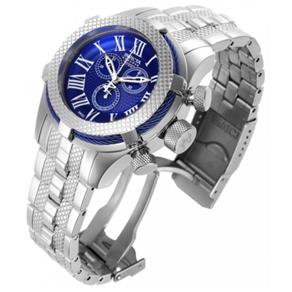 Relógio Invicta Bolt Swiss Made Quartzo Watch - Blue Caixa em Aço Inoxidável - Model 17161