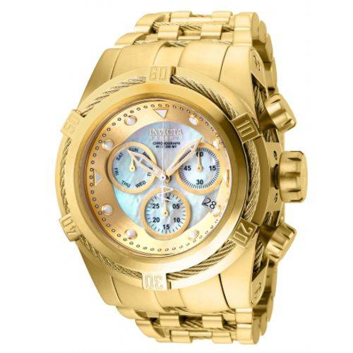 Relogio Invicta Feminino Bolt Zeus 12738 Gold 18k