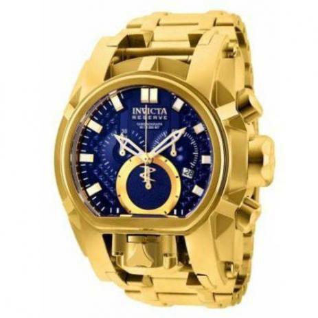 Relógio Invicta Magnum 25209 DOURADO e AZUL com Maleta