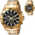 Relógio Invicta Masculino Pro Diver 22546 Grande Dourado Original Prova d´água