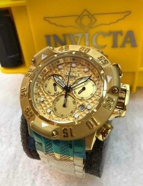 Relogio Invicta Modelo Subaqua Poseidon Dourado