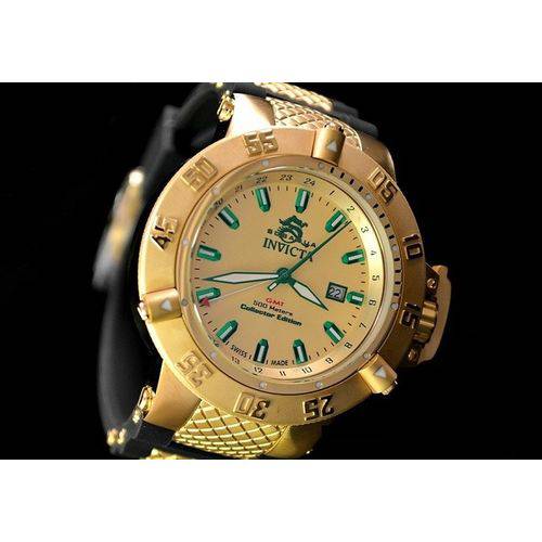 Relogio Invicta Noma Lll 13921 Banhado a Ouro 18k