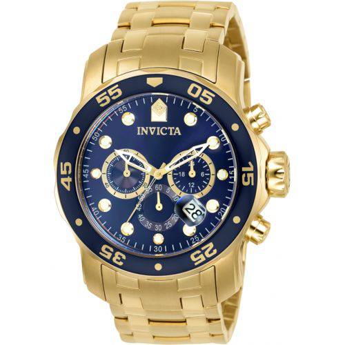 Relógio Invicta Pro Diver 0073 Banhado Ouro 18k