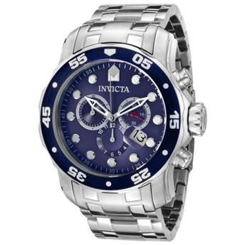 Relógio Invicta Pro Diver 0070 Prateado Azul