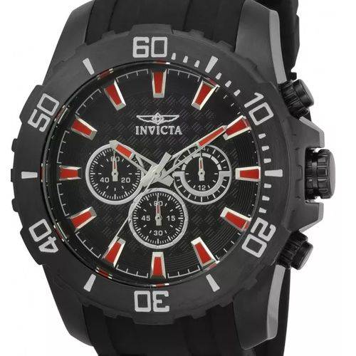 Relógio Invícta Pro Diver 22560 R5 - Preto Vermelho Masculino