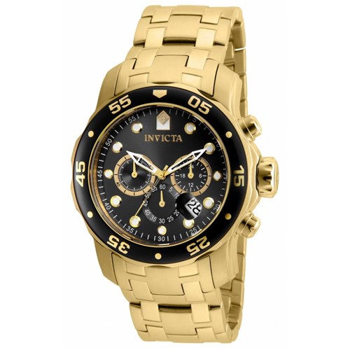 Relógio Invicta Pro Diver 80064 Banhado Ouro 18k