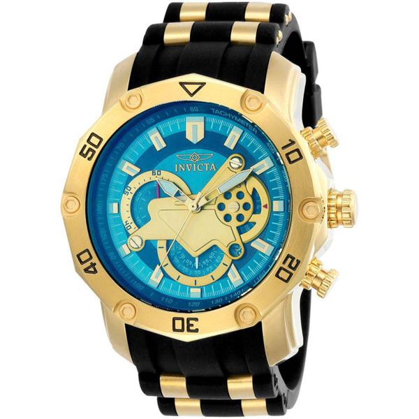 Relógio Invicta Pro Diver Chronograph Blue Dial Masculino Modelo 23426 Diametro 50mm