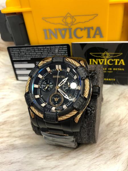 Relógio Invicta Pro Diver PRETO e DOURADO AÇO Lançamento 2019