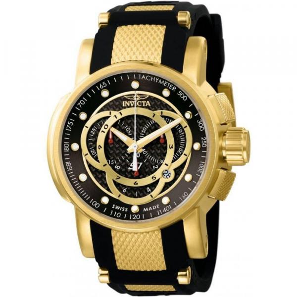 Rélogio Invicta S1 Rally 0896 Preto Dourado