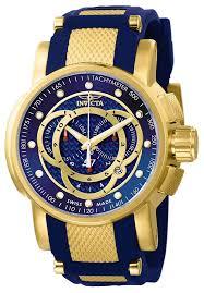 Relógio Invicta S1 Rally 10564 Azul Dourado