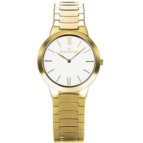 Relógio Jean Vernier Feminino Bracelete Mini Dourado