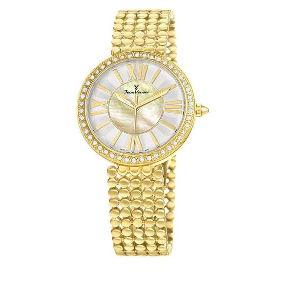 Relógio Jean Vernier Feminino Ref: Jv1320 Fashion Dourado