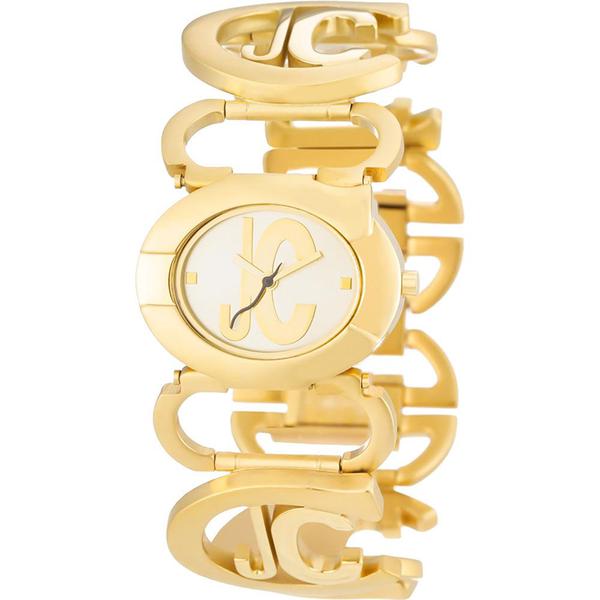 Relógio Just Cavalli Feminino Dourado IJ28297G Analógico 3 Atm Cristal Mineral Tamanho Pequeno