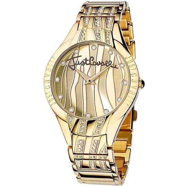 Relógio Just Cavalli Feminino Dourado WJ28753G Analógico 3 Atm Cristal Mineral Tamanho Médio