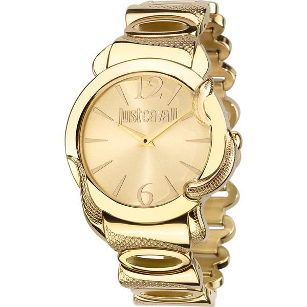 Relógio Just Cavalli Feminino Dourado WJ29083G Analógico 3 Atm Cristal Mineral Tamanho Médio