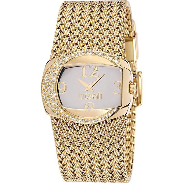 Relógio Just Cavalli Feminino Dourado WJ29109H Analógico 3 Atm Cristal Mineral Tamanho Pequeno