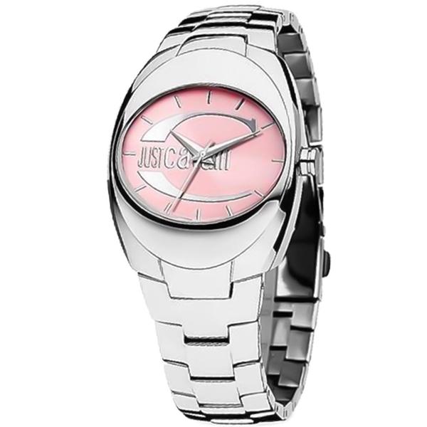 Relógio Just Cavalli Feminino Prata IJ28546H Analógico 3 Atm Cristal Mineral Tamanho Médio