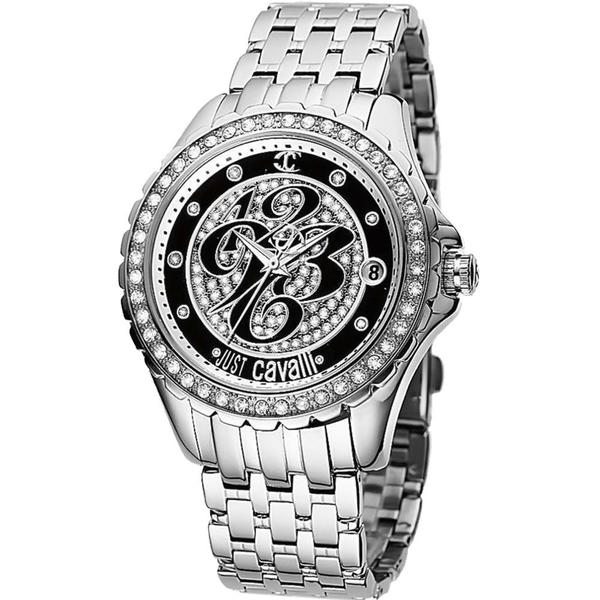 Relógio Just Cavalli Feminino Prata WJ20297T Analógico 3 Atm Cristal Mineral Tamanho Grande