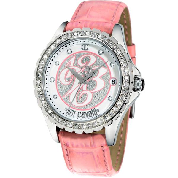 Relógio Just Cavalli Feminino Rosa WJ20297H Analógico 3 Atm Cristal Mineral Tamanho Grande