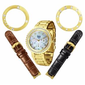 Relógio Kit Troca Pulseiras Dumont Feminino SK85411/R