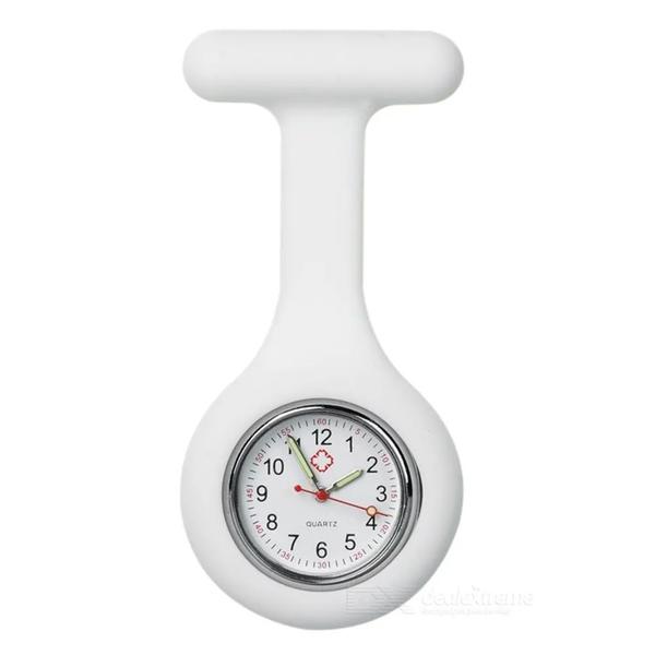 Relógio Lapela de Bolso Branco Supermedy
