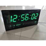 Relogio Led Digital Parede mesa 46 Verde Bivolt Calendario Tempratura