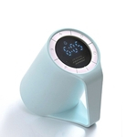 Relógio LED Night Light Time Voice Mensagem Cup Sensor Inteligente Lâmpada de Cabeceira Despertador Digital
