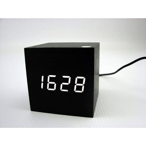 Relógio Ledclock Madeira Preto Ledclockpreto