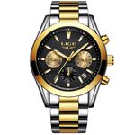 Relógio Lige Masculino Original Lg9872 Dourado