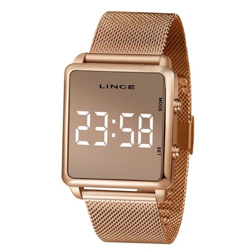 Relógio Lince Digital Led Feminino MDR4619L BXRX Rose