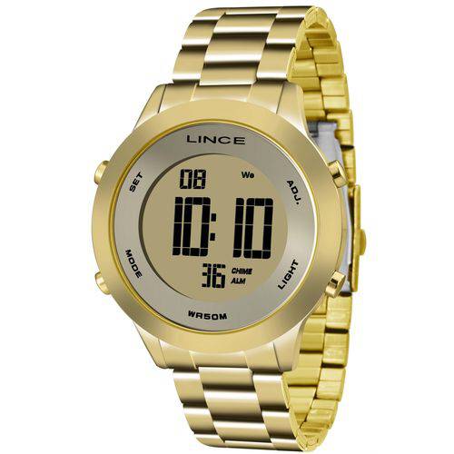 Relógio Lince Dourado Feminino Sdph037lkxkx