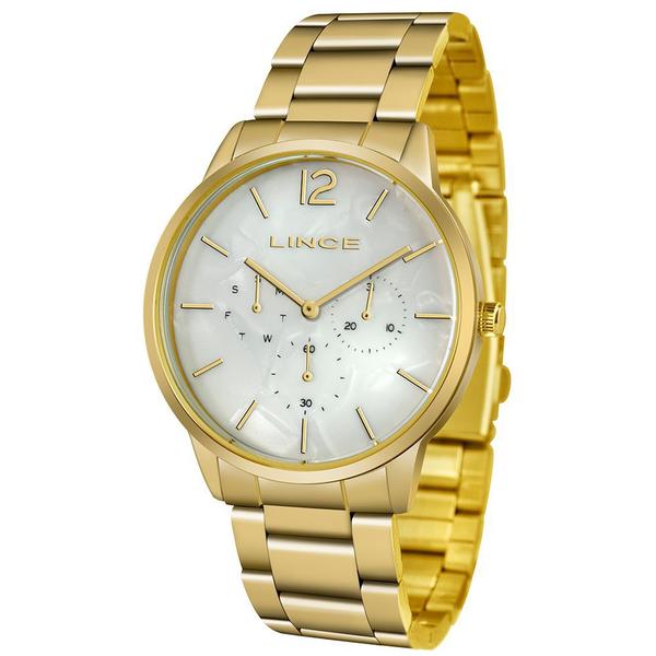 Relógio Lince Dourado Feminino