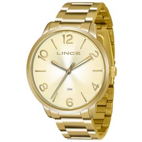 Relógio Lince Feminino 30 Metros Dourado Lrgj045l S2kx